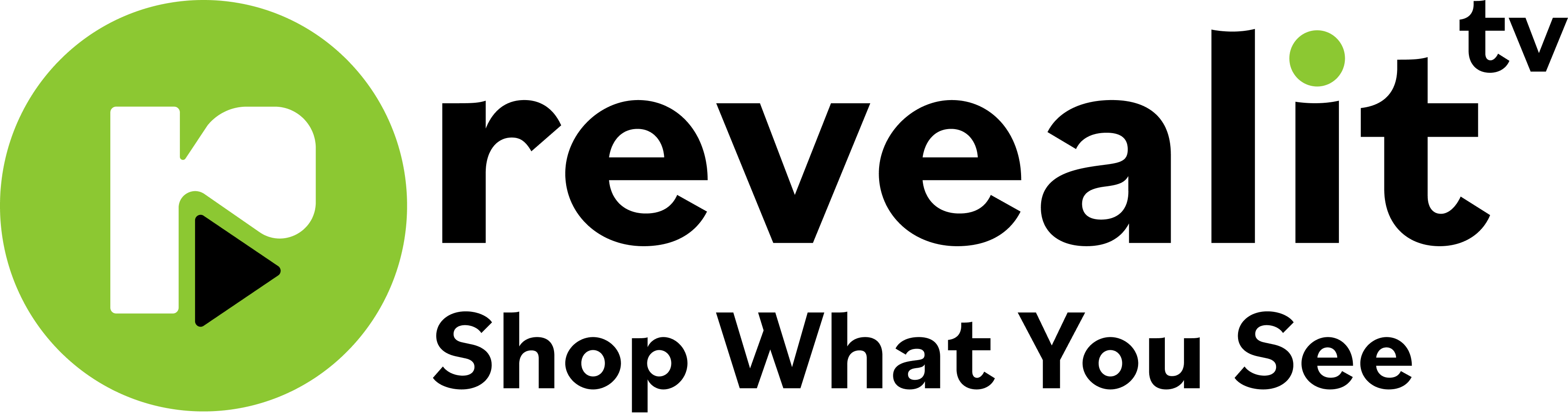 Main logo with tagline revealit tv blog